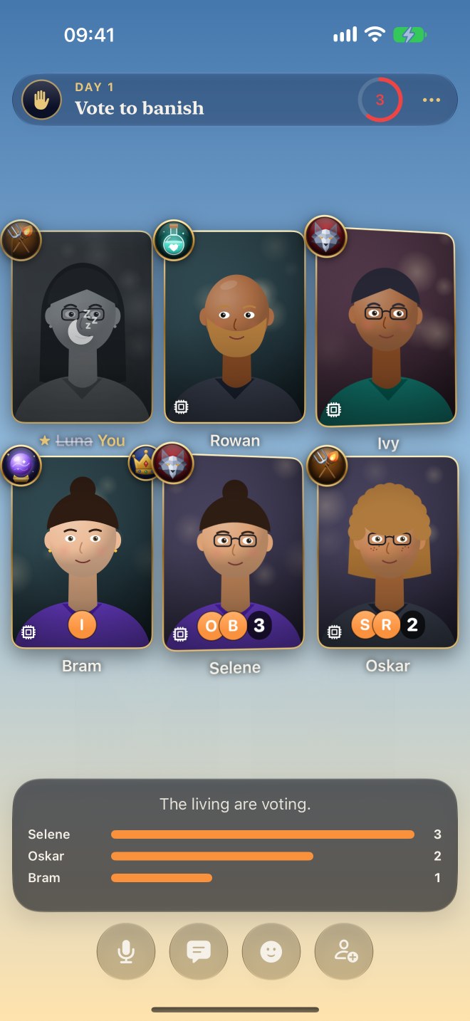 Voting with live tallies on each card